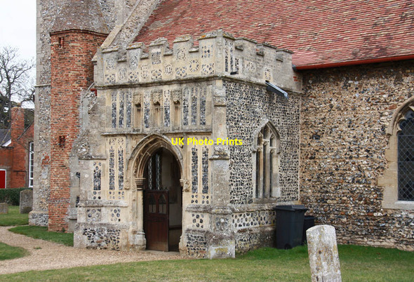 Photo 6"x4" All Saints, Honington - Porch Honington\/TL9174 c2012