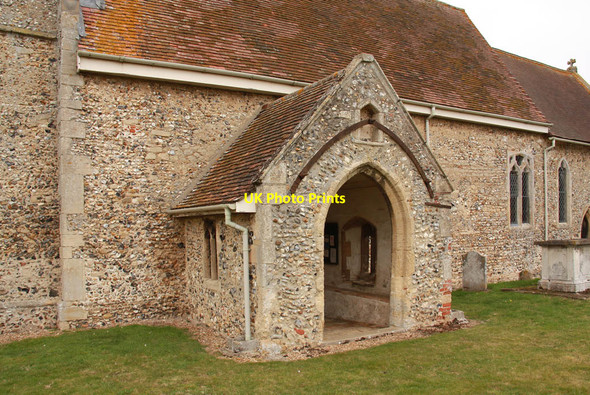 Photo 6"x4" St Andrew, Sapiston - Porch Honington\/TL9174 c2012