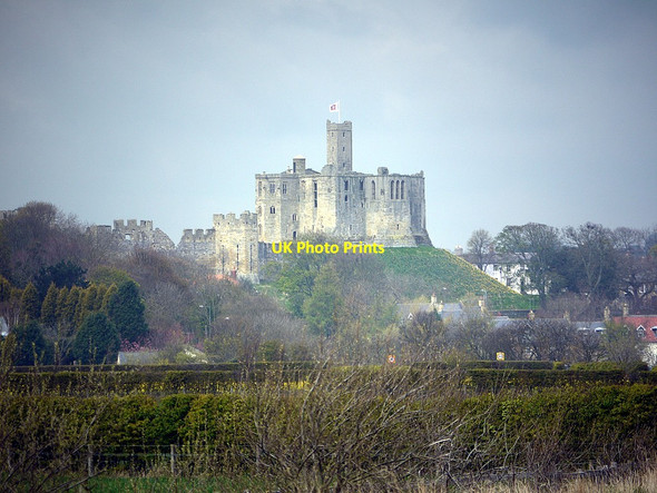 Photo 6"x4" Warkworth Castle from south-east Warkworth\/NU2406 c2012