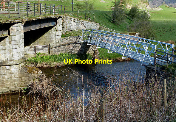 Photo 6"x4" A footbridge over the Gala Water at Watherston Torquhan c2012