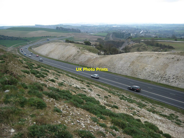 Photo 6"x4" The A354 crossing Ridgeway Hill Bincombe\/SY6884 c2012