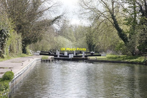 Photo 6"x4" Lock  86 ahead Newbury\/SU4767 c2012