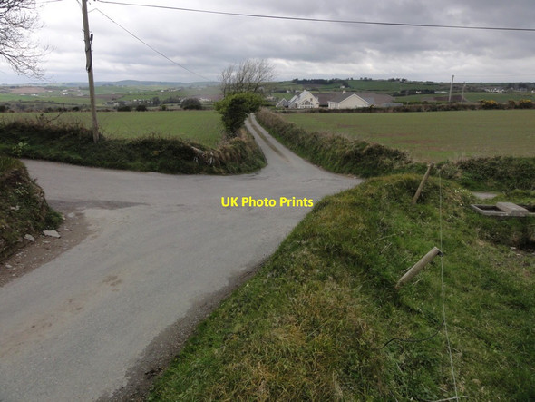 Photo 6"x4" Rural crossroads Castlefreke c2012