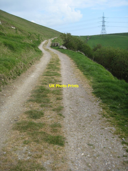 Photo 6"x4" Track ascending Bincombe Hill Bincombe\/SY6884 c2012