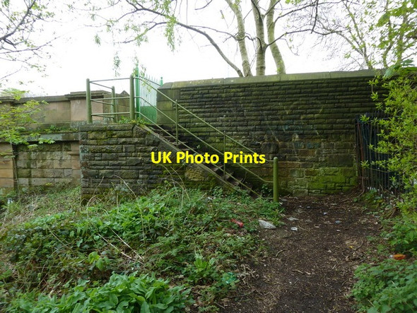 Photo 6"x4" Steps up to Agecroft Road at Agecroft Bridge Prestwich c2012