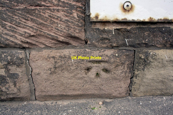 Photo 6"x4" Benchmark on railway bridge, London Road Derby\/SK3535 c2012