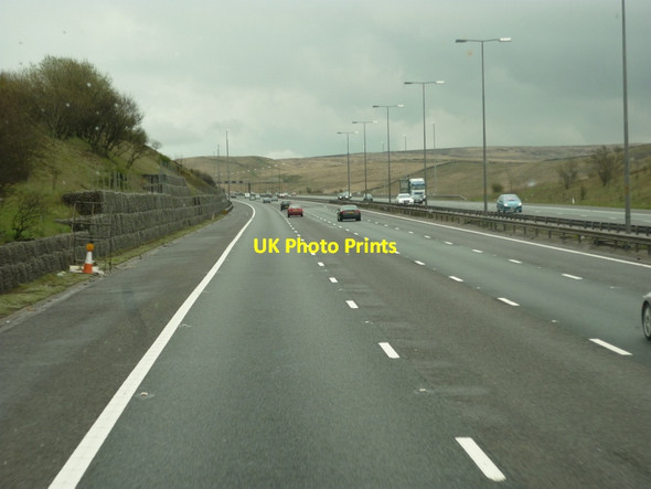Photo 6"x4" Heading east towards Yorkshire along the M62 Milnrow c2012