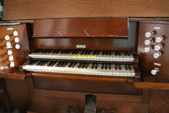 Photo 6"x4" Organ console, St Andrew's church, Rippingale Rippingale c2012