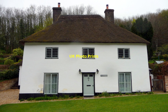 Photo 6"x4" Thatched Cottage, Milton Abbas, Dorset Milton Abbas c2012 P1