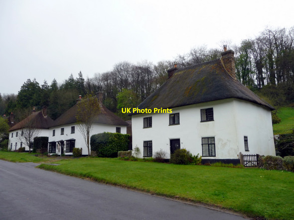 Photo 6"x4" Thatched Houses, Milton Abbas, Dorset Milton Abbas c2012