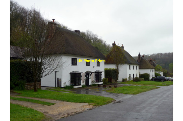 Photo 6"x4" Thatched Houses, Milton Abbas, Dorset Milton Abbas c2012