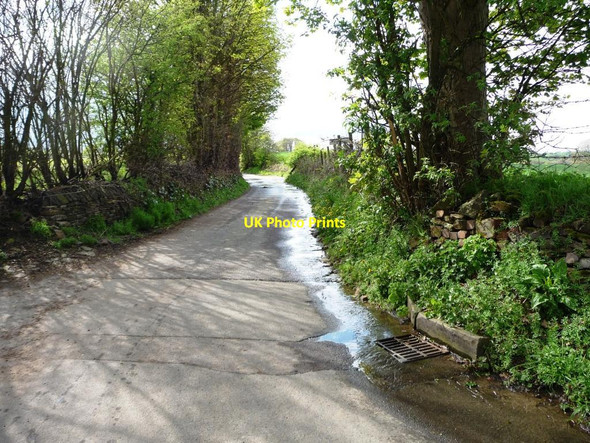 Photo 6"x4" Water running down Denby Lane Upper Denby\/SE2316 c2012