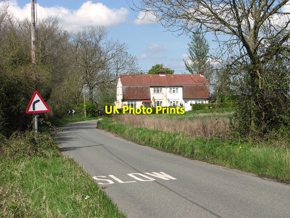 Photo 6"x4" Cottages by the junction of Cock Lane and Hall Road Babel Green c2012