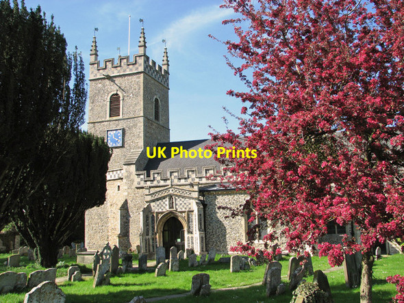 Photo 6"x4" St Leonard's church in Horringer Horringer c2012