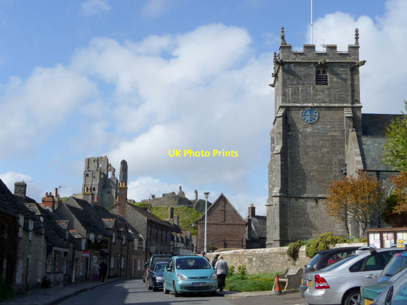 Photo 6"x4" Church of St Edward, King and Martyr, Corfe, Dorset Corfe Castle c2012