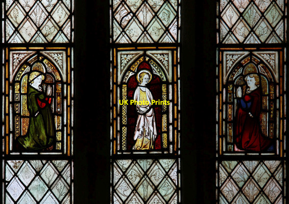 Photo 6"x4" St Mary, Hornby - Stained glass window Hornby\/SE2293 c2012
