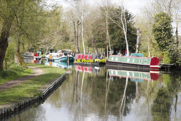Photo 6"x4" Narrowboats near Ham Lock Newbury\/SU4767 c2012