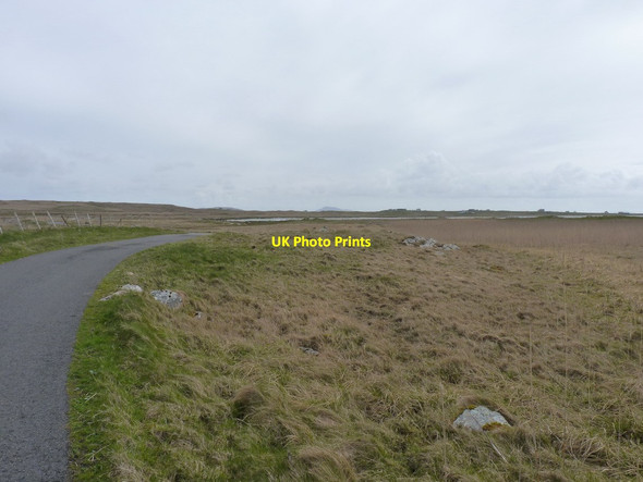 Photo 6"x4" Metalled road through the marshland near Balranald House Balranald c2012