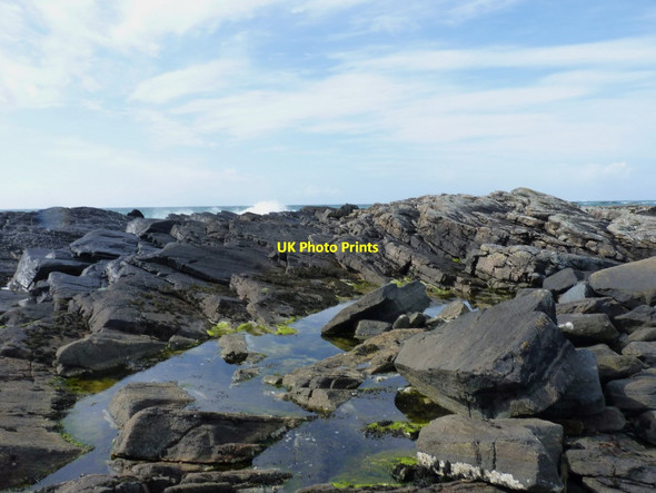 Photo 6"x4" Incoming tide on Rubha Port Scolpaig Hogha Gearraidh c2012