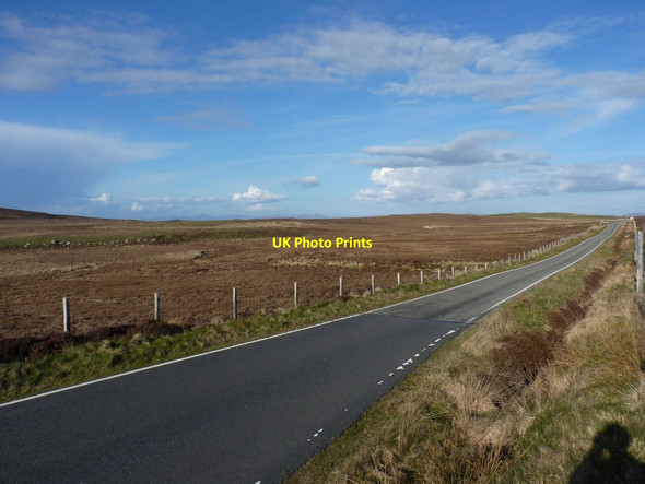 Photo 6"x4" Moorland and the A865 south of Beinn Scolpaig Balmartin c2012