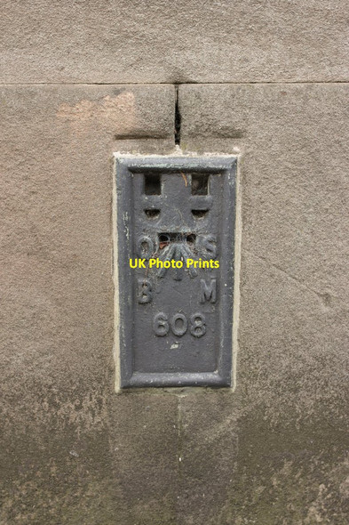Photo 6"x4" Flush Bracket Bench Mark, Former Police Station Warwick c2012
