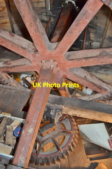 Photo 6"x4" Ellis Mill - Brake Wheel Lincoln c2012 P1