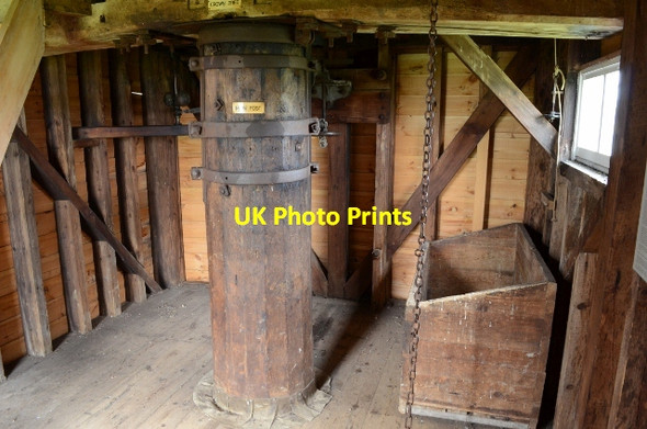 Photo 6"x4" Stevington Windmill Duck End\/SP9852 c2012 P3
