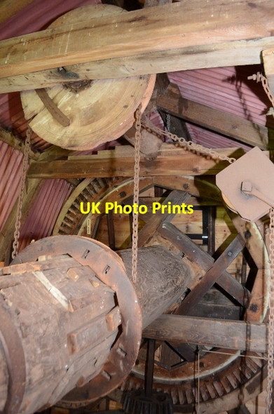Photo 6"x4" Stevington Windmill Duck End\/SP9852 c2012 P2