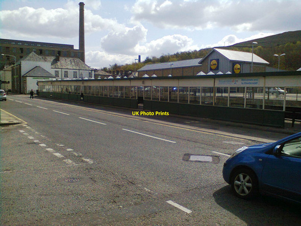 Photo 6"x4" Bacup Road, Rawtenstall (with bus station) Rawtenstall c2012