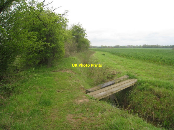 Photo 6"x4" Plank bridge on Robin Hood's Way Winkburn c2012