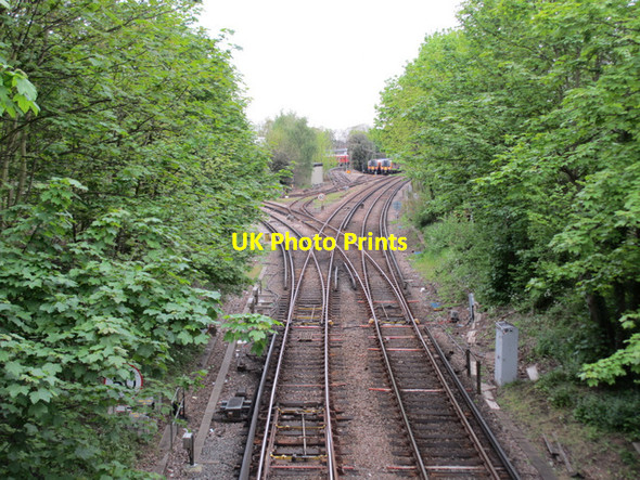 Photo 6"x4" Fulwell railway depot from Shacklegate Lane Teddington\/TQ1670 c2012
