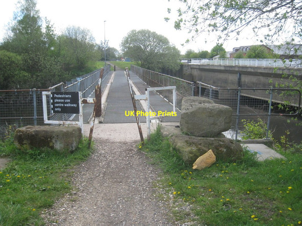 Photo 6"x4" Footbridge over the River Calder Stanley Ferry c2012