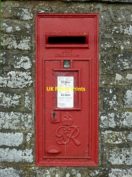 Photo 6"x4" Post box by St Afan's Church in Llanafan-fawr Llanafan-fawr c2012
