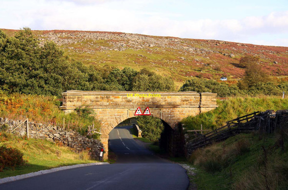 Photo 6"x4" Railway bridge over the road at Moorgates Goathland c2011