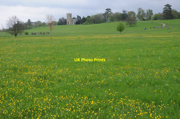 Photo 6"x4" Croome Park and Croome D'Abitot church Dunstall Common c2012