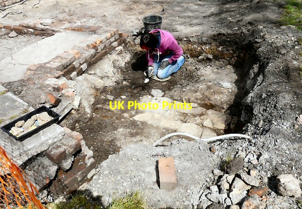 Photo 6"x4" Excavating Newton Hall Hyde\/SJ9494 c2012