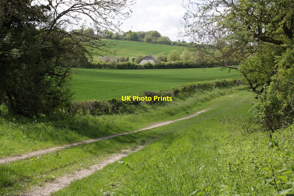 Photo 6"x4" Furzewick Farm from track towards the A338 Wantage c2012