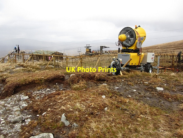 Photo 6"x4" Snow cannon, White Corries Allt nam Guibhas c2012