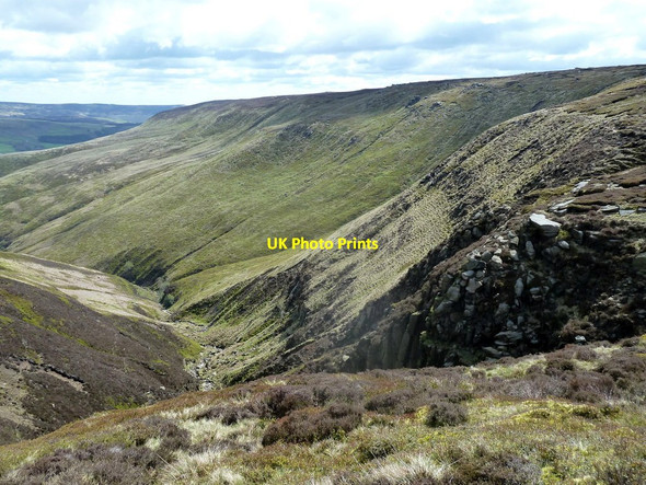 Photo 6"x4" At the head of Blackden Brook Grindsbrook Booth c2012
