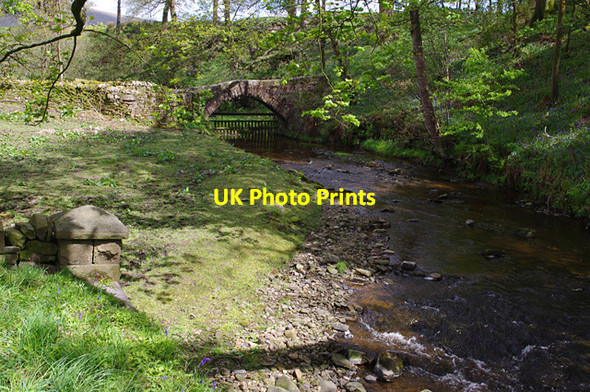 Photo 6"x4" Packhorse bridge at Brooks Bleasdale c2012