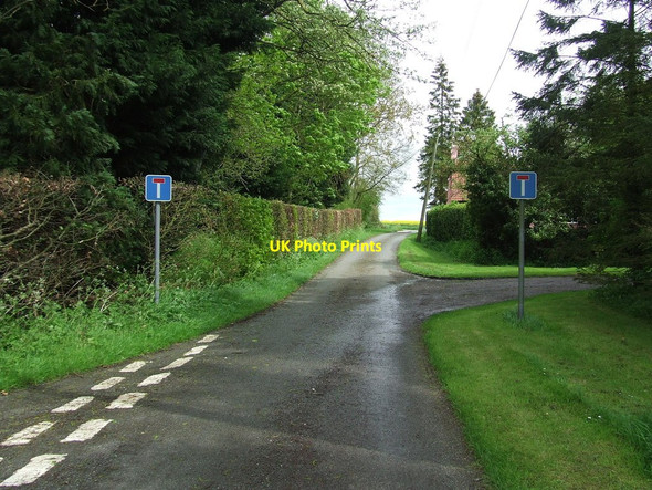 Photo 6"x4" Start Of Way Bank Lane Boyton End\/TL7144 c2012