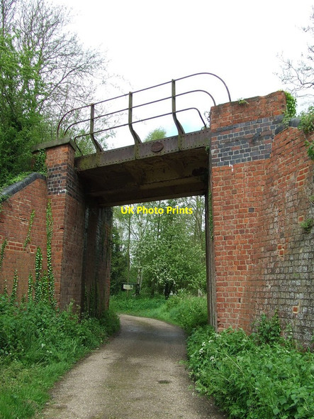 Photo 6"x4" Old Railway Bridge Roost End c2012