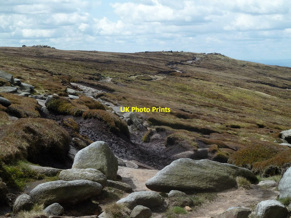 Photo 6"x4" Path across the northwestern fringes of the Kinder plateau Farlands Booth c2012