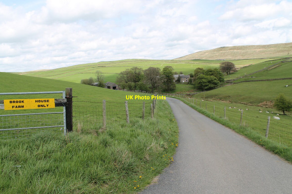 Photo 6"x4" Entrance drive to Brookhouse Farm Macclesfield Forest c2012