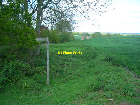 Photo 6"x4" Waymarker on Footpath 2403 Goose Green\/TQ1118 c2012