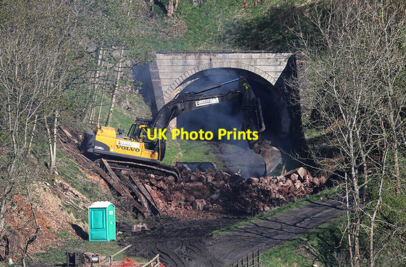 Photo 6"x4" Civil engineering work on the former Waverley Line at Bowshank Bowshank c2012