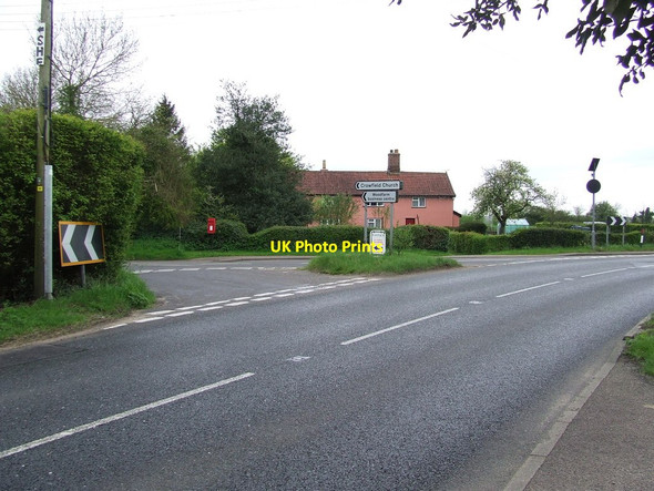 Photo 6"x4" Road Junction East End\/TM1559 c2012