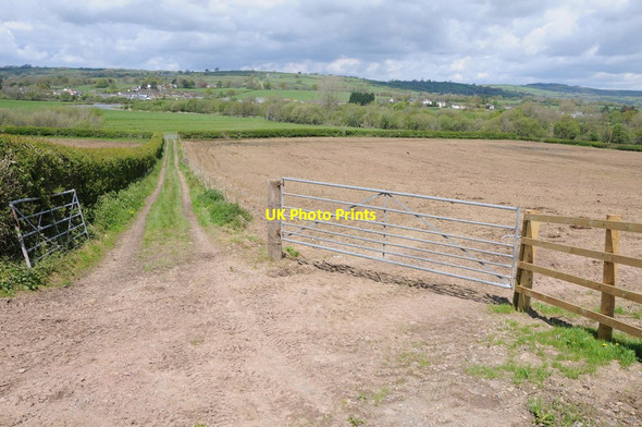 Photo 6"x4" Farm track giving access Pontbren Araeth c2012