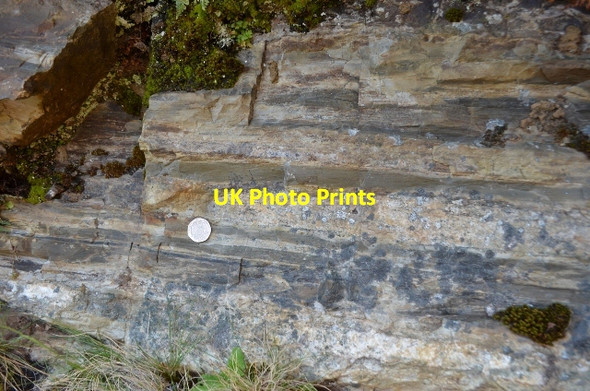 Photo 6"x4" Chert Beds Meldon\/SX5592 c2012