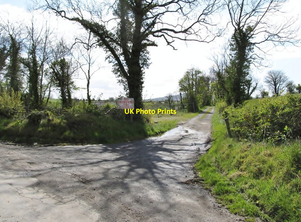 Photo 6"x4" Unnamed lane linking Eshwary Road and Barrons Hill Kingsmills c2012